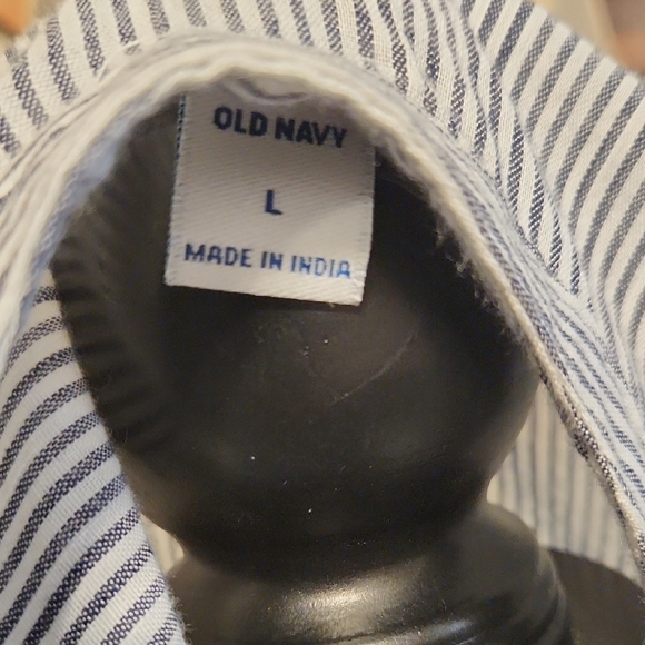 Old Navy Navy and White Striped Dress - Picture 2 of 8